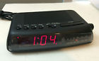 7-4817a Ge Tested Clock Fm Digital Lcd Red Alarm Radio Used