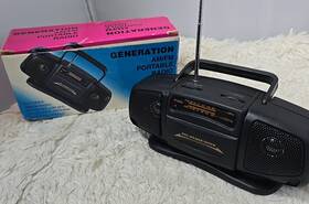190377 Generation Vintage Am Fm Portable Radio With Box And Manual Inch Boombox Style Works