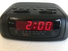 Gl-323 Ul Alarm Clock Radio Black With Snooze Led Red Lights