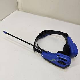 Ahp3500rs Gpx Sports Am/fm Radio Blue Stereo Headphones - Tested And Works