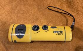 Yoo5od Gpx Sports Am/fm Flashlight Radio With Clock And Siren Model Yellow