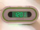 W297-grn Green Memorex Great Condition Fm Alarm Clock Works Radio White