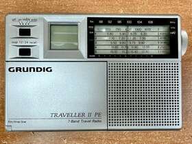 Tr2pe Grundig 750254312403 Traveller Ii Pe 7 Band Travel Radio With Box Manual And Case Gray