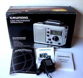 S350 Grundig 750254412455 5-band Stereo Receiver Am Fm Sw1 Sw2 Sw3 Hi Sensitivity Ssw