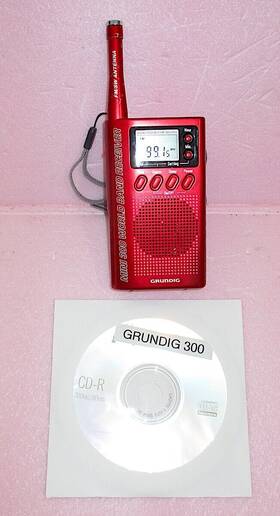 Grundig 750254412523 Mini 300 World Band Receiver Handheld Compact Sw/fm Radio Tested And Good
