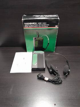 Hsr-1031 Hanimex Vintage Hsr 1031 Portable Am/fm Stereo Radio With Headphones Tested/works