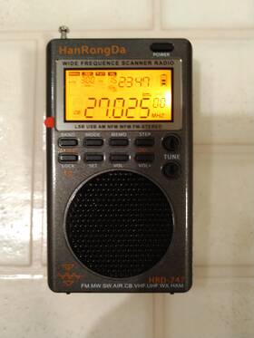Hrd-747 Hanrongda Am Fm Sw Air Cb Vhf Uhf Wx Ham Portable Pocket Radio Receiver