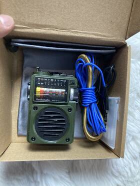 Hrd-700 Hanrongda Hrd700 Am/fm Bluetooth Speaker Small Bcl Radio Green From Japan