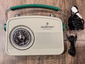 Hearth & Hand With Magnolia 89249802 And Retro Portable Am/fm Bluetooth Radio Summer Speaker