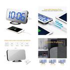 Hmhtblueviolet Tissa Alarm Clock With Dual Usb Charging Port Digital