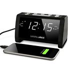 Hx-101 Hannlomax Dual Alarm Clock Radio White Led Display 6970313690103