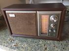 Icf-9550w Sony Vintage Wooden Table Radio Lighted Great