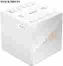 Icf-c1 Wc Sony Am Fm Cube Alarm Clock Radio White Brightness Auto Dst Time Gradual Wake 027242874862