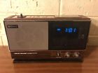 Icf-c23w Sony Dream Machine Fm Alarm Digital Clock Wood Vintage Radio