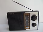Icf-f10 Sony Two Band Portable Battery Transistor Radio Tested