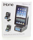 Id37gzx Ihome Gray-black Digital Alarm Clock