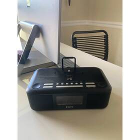 Hdl95 Ihome Dual Charging Fm Alarm Clock Radio With Lightning Dock Usb Tested
