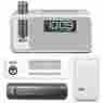 Ikn95w Ihome 3.5mm Jack Rechargeable Digital Clock Fm Radio Speaker White