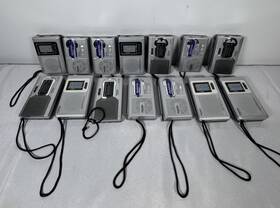 Indin Bc-r2011 Lot Of 14 Am/fm Pocket Radios Several Models Portable Handheld All Working