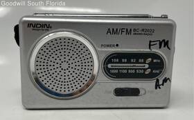 Indin Bc-r2022 Silver Black Portable Personal Electronics Am/fm 2band Radio