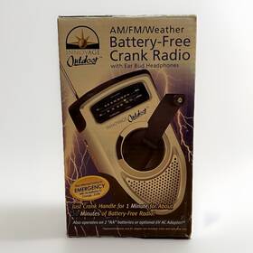 Innovage 694202101575 Am/fm Weather Band Radio - Battery-free Crank Operated Emergency