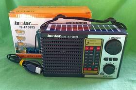 Is-f10bts Isolar Am Fm Sw Mp3 Player Solar Rechargeable Portable Radio And Light
