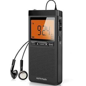 Jm838t Jimeng Am Fm Portable Radio Personal With Excellent Reception Battery Black