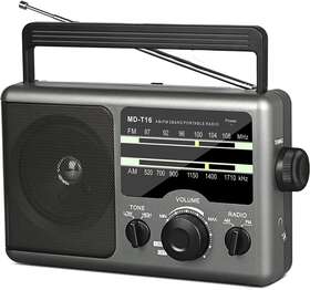 Md-t16 Jimeng Am Fm Portable Radio Battery Operated By 4x D Cell Batteries Or Ac Power T