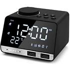 K110 Inlife Digital Alarm Clock Radio Thermometer Led Bluetooth 735935473628
