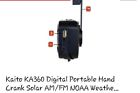 Ka360-red Kaito Digital Portable Hand Crank Solar Noaa Weather Radio With