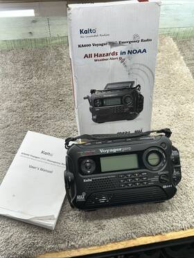 Ka600l Kaito Used Emergency Am/fm/sw Noaa Weather Alert Radio Solar Crank 32959