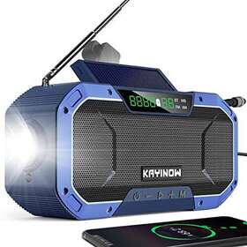 Kayinuo Jiayinnuoxin 008574141716 Portable Digital Am Fm Radio Waterproof Bluetooth Speakerhand Crank Solar
