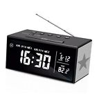 Kb-cr1001-bk Unbrand Clock Radio Inches Lcd Display Fm Dual Alarm With