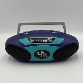La Rock 45006 Vintage Radio Am/fm Portable Dsi 90s Retro Neon