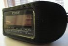 Cra50 Led Model Aux Stereo Coby Clock Radio Fm Black Red Alarm