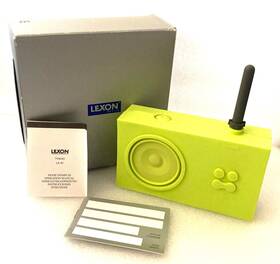 La-42 Lexon La42 Tykho Portable Am/fm Radio In Original Packaging Green Silicone