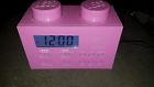 Lg11009 Lego Portable Alarm Clock Radio Rare Pink Digital Display Brick And Knob