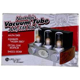 Lifelong 701251010649 Classic Am/fm Radio Nostalgic Light-up Vacuum Tube Tested Works Lifelong 701251010649 Classic Am/fm Radio Nostalgic Light-up Vacuum Tube Tested Works