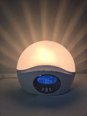 Nlt-250 Lumie Body Clock Active 250 Dawn Simulator Alarm With Fm Radio White