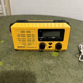 Rd-719x Maksh Emergency Solar Hand Crank Weather Radio 4000mah Power Bank Charger Flash Light