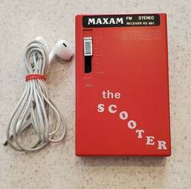 Rs-881 Maxam Rare Stereo Receiver Radio Inch The Scooter Tested And Works