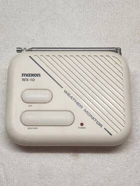 Maxon Wx-10 Weather Monitor Noaa Radio Tested Working Made In Korea