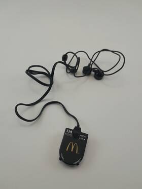 2018845 Mcdonalds Headset Fm Receiver Vintage For Drivethrough Untested