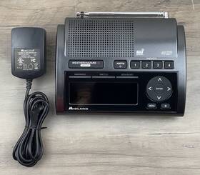 Midland 2117004502 Wr400 Noaa Weather Emergency Alert Am/fm Alarm Clock Radio Tested Works