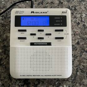 Wr-100 Midland 7924 Digital Am/fm All Hazard Public Alert S.a.m.e Weather Radio