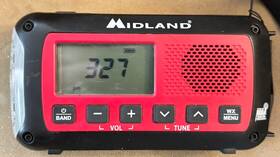 Er40 Midland Emergency Crank Weather Alert Radio With Flashlight Euc