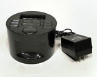 Ip873 Model Black Working Clock " - Venturer Radio Ipod Tested