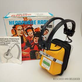 Hp9000af Monita Working Vintage Am/fm Yellow Headphone Radio Model Hp 9000 Af