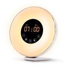 Ms-031-y Unbrand Wake Up Light Digital Alarm Clock Radio With Sunrise