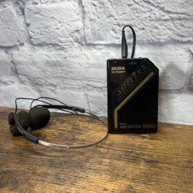 Mura Hi-ml2 Vintage Hi Stepper Am/fm Stereo Radio Tested And Working With Headphones